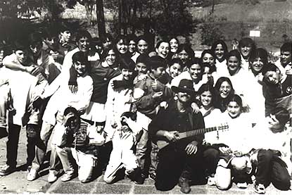 with kids in Argentina